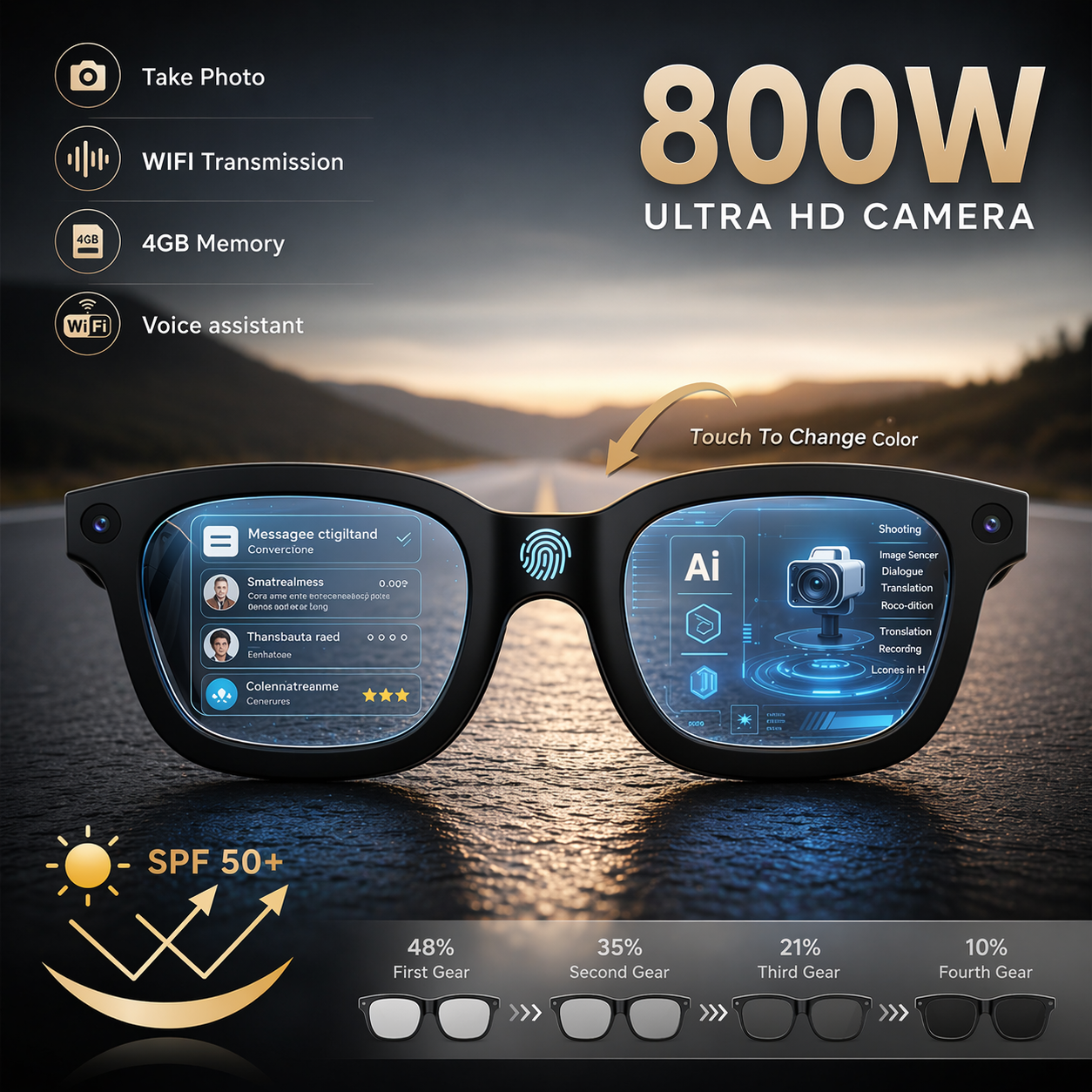 VOXILU | Cyan™ AI WAYFARER