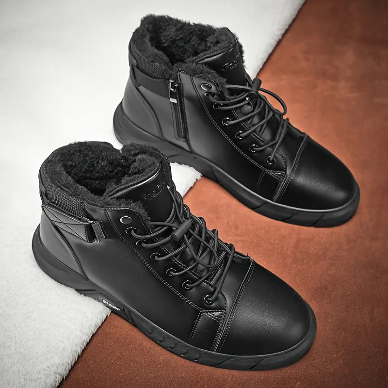 🔥Men's 2026 Ultimate Leather Boots - Waterproof & Orthopedic Comfort Casual Work Boots
