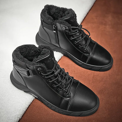 🔥Men's 2026 Ultimate Leather Boots - Waterproof & Orthopedic Comfort Casual Work Boots