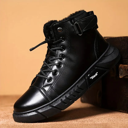 🔥Men's 2026 Ultimate Leather Boots - Waterproof & Orthopedic Comfort Casual Work Boots