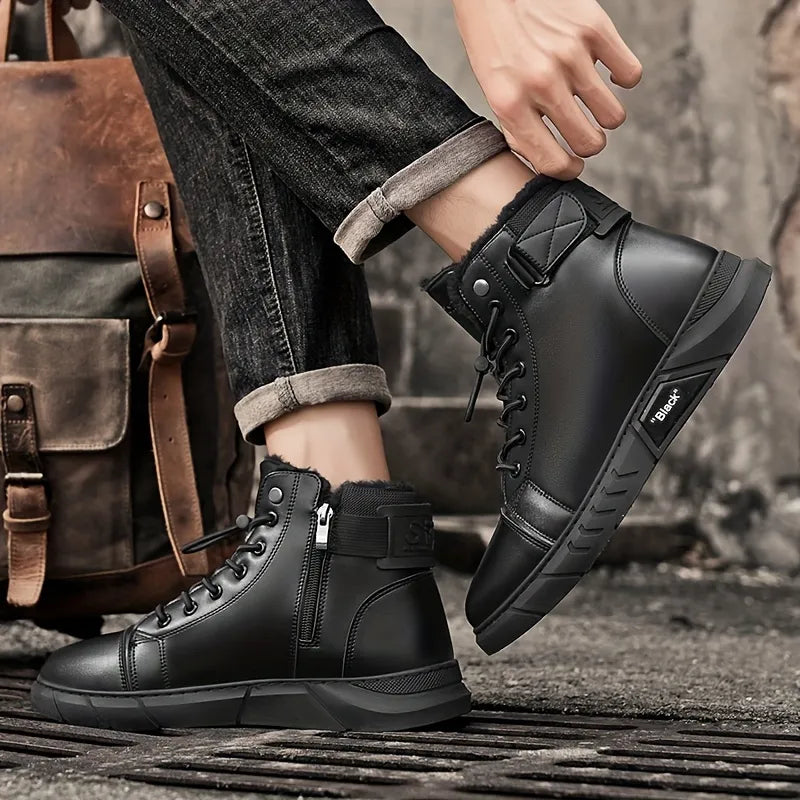 🔥Men's 2026 Ultimate Leather Boots - Waterproof & Orthopedic Comfort Casual Work Boots