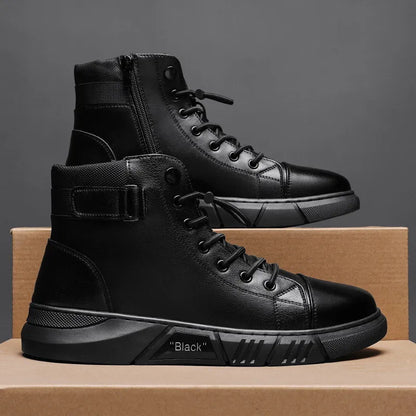 🔥Men's 2026 Ultimate Leather Boots - Waterproof & Orthopedic Comfort Casual Work Boots