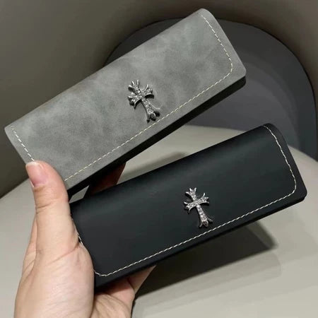 Vintage Cross Protective Sunglasses Case