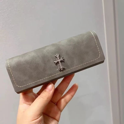 Vintage Cross Protective Sunglasses Case