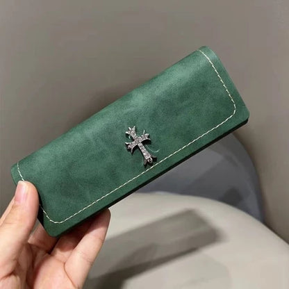 Vintage Cross Protective Sunglasses Case