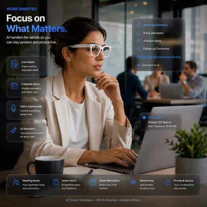 Work meeting focus - White