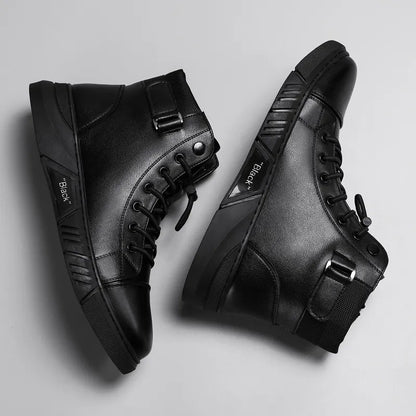🔥Men's 2026 Ultimate Leather Boots - Waterproof & Orthopedic Comfort Casual Work Boots